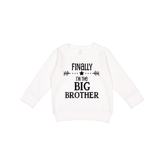 Inktastic Finally I'm the Big Brother Toddler Sweatshirt