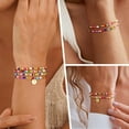 thumbnail image 5 of Turandoss 4Pcs 14K Gold Plated Bohemian Colorful Beaded Disc Initial Bracelet for Women Girls Letter A-Z Jewelry Personalized Birthday Gift for Women Daughter Granddaughter Niece, 5 of 9