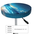 thumbnail image 4 of Disketp Night Sky Beach Scene Funda Redonda para Taburete, Funda de Cojín para Silla de Bar Suave y Elástica-14 inch, 4 of 7