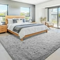 thumbnail image 3 of 8x10 Area Rug for Living Room: Fluffy Shag Soft Washable Rugs Large Fuzzy P Indoor Carpet for Bedroom Nursery Playroom Kids Girls Boys Room (Grey, 8'x10'), 3 of 4
