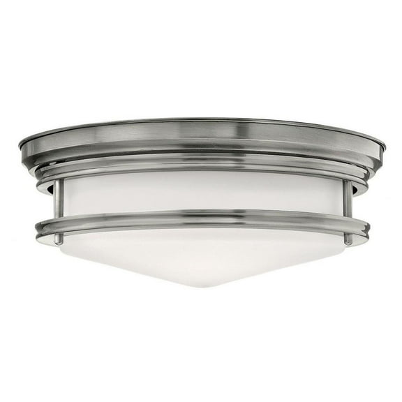 3 Light Large Flush Mount in Traditional-Coastal Style 14 inches Wide By 5.5 inches High-Antique Nickel Finish Bailey Street Home 81-Bel-3172976