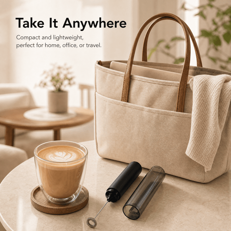Amumu Rechargeable Handheld Milk Frother photo 4