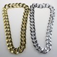 thumbnail image 3 of Collar con cadena de oro, collar de hip hop, collar de discoteca para hombre, accesorios de collar multifuncionales, 3 of 6