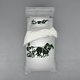 thumbnail image 2 of Ambesonne Retro Bedding Set 4 Pcs, Chariot Gladiator, Queen, Dimgrey Black, 2 of 3