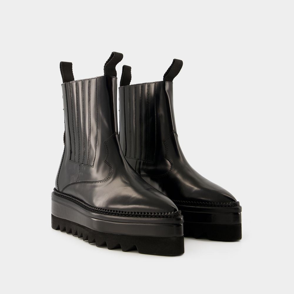 ショートブーツ・ブーティ TOGA Aj1311 Boots - Toga Pulla - Leather - Black Toga Pulla Aj1311 Boots - Leather - Black Black (Women's