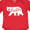 thumbnail image 4 of Inktastic Montana White Bear Silhouette Boys or Girls Long Sleeve Baby Bodysuit, 4 of 5