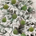 thumbnail image 5 of Ball Ornaments Set, Christmas Decorations 12 Piece Flocked Christmas Balls Christmas Decoration SetMultiple Styles Of Christmas Tree Decorations Can Also Be Used For Other Party, 5 of 6