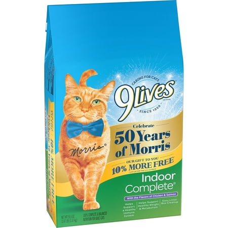 9lives Indoor Complete Dry Cat Food, 3.47-pound - Walmart.com