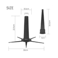 thumbnail image 5 of Soprano Saxophone Stand with Five Legs Portable Foldable Saxophone Bracket Woodwind Instrument Sax Accessories, 5 of 5