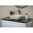 thumbnail image 2 of Rounded Square Vessel Sink - White Marble, 2 of 11