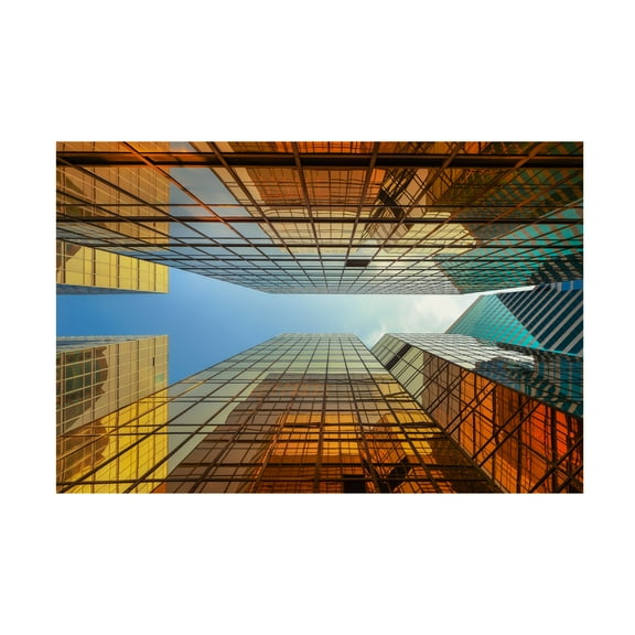 Canvas Wall Art - Fabrizio Massetti 'Reflective Surface' Wall Art for Living Room, Bedroom, or Office D?cor by Trademark Fine Art - 19 x 12 Inches