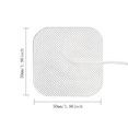 thumbnail image 3 of Almohadilla conductora de 4 Uds., tela no tejida reutilizable, enchufe de 2mm para máquina de fisioterapia Tmvgtek Cuidado Belleza, 3 of 3