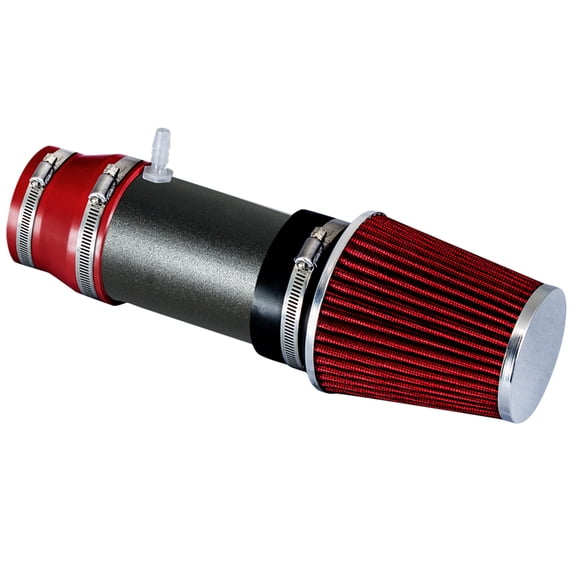 RW SERIES - MATTE BLACK PIPE RED - SHORT RAM INTAKE Compatible For 03-07 Honda Accord LX EX 3.0L V6