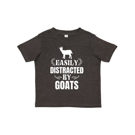 

Inktastic Easily Distracted by Goats Gift Toddler Boy or Toddler Girl T-Shirt