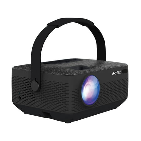 Core Innovations CJR720BLHD HD Portable LCD Home Theater Projector with Rechargeable Battery