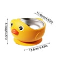 thumbnail image 3 of Silicone Baby Plate with Suction Cup and Lid,Non-Slip Children's Plate,BPA-Free Baby Plate Duck, 3 of 7