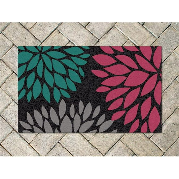 Americo 6316FPN830 Flowers Pink Printed Mat, Front Runner - 8 x 30 in.