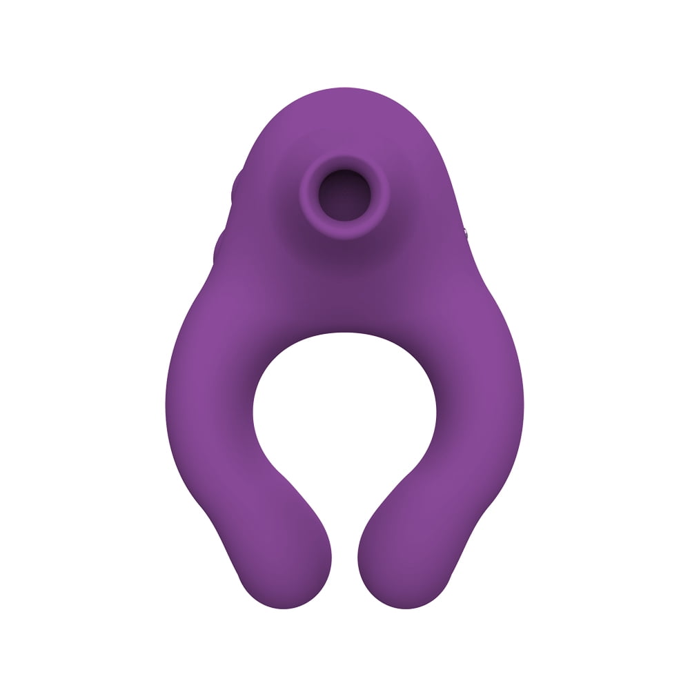 Vibrating Penis Ring Rechargeable 7 Vibration and Sucking Modes Male Adult Sex Toys for Men Couples Solo Play Penisrings for Erection Enhancing Stay Harder Cock Rings Strechy Vibrators Cockrings