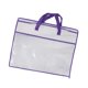 thumbnail image 2 of Bolsa organizadora de ropa y edredones con cremallera, bolsa grande para mudanzas de 21,6 x 15,7 pulgadas borde violeta, 2 of 9