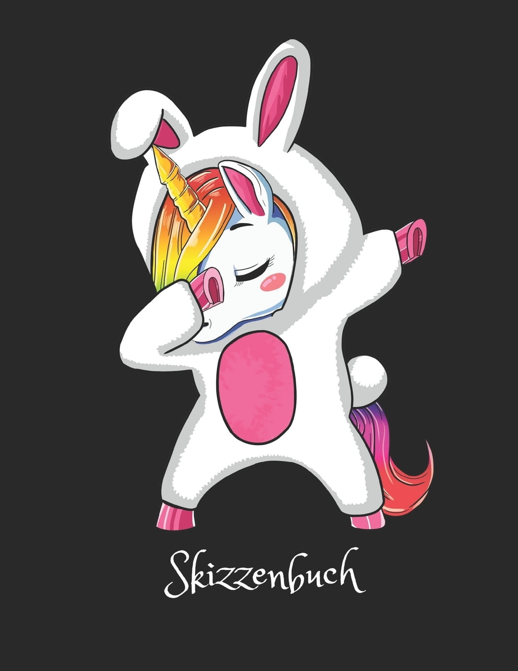 Einhorn - Skizzenbuch : Tanzendes Einhorn Im Osterhasen Köstum