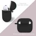 thumbnail image 6 of MATEPROX AirPods 3 Case, Silicone Earbuds Case Cover with Keychain for Airpods 2021 3rd Generation-Black, 6 of 8