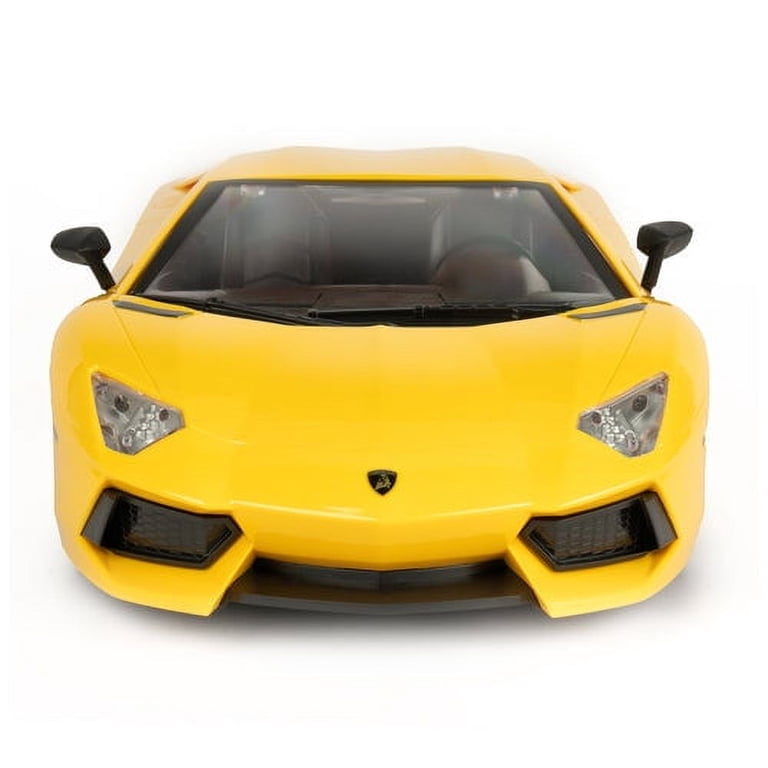 Voiture électrique Lamborghini Aventador SVJ jaune 12V avec