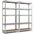 thumbnail image 1 of Costway 2 Pcs Étagère de Rangement Ajustable 72 Pouces 5 Niveaux pour Garage, 1 of 10