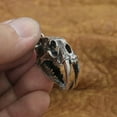 thumbnail image 6 of LINSION 925 Sterling Silver Openable Tiger Lion Skull Mens Biker Punk Pendant TA214, 6 of 13