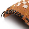 thumbnail image 3 of CHOKBaseball Gant pour Enfants Protection Améliorée Gant de Softball Fil à Coudre Haute Résistance Confort Mitaine de Softball Brun, 3 of 5