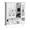 White, variant on RoyalCraft Bathroom Wall Cabinet with Mirror, Wall Mount Bathroom Storage Cabinet, Adjustable Shelves