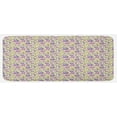 thumbnail image 1 of Garden Art Kitchen Mat, Pale Toned Background with Spring Flowers with Swirled Leaves, Plush Decorative Kitchen Mat with Non Slip Backing, 47" X 19", Pale Green Lavender, by Ambesonne, 1 of 1