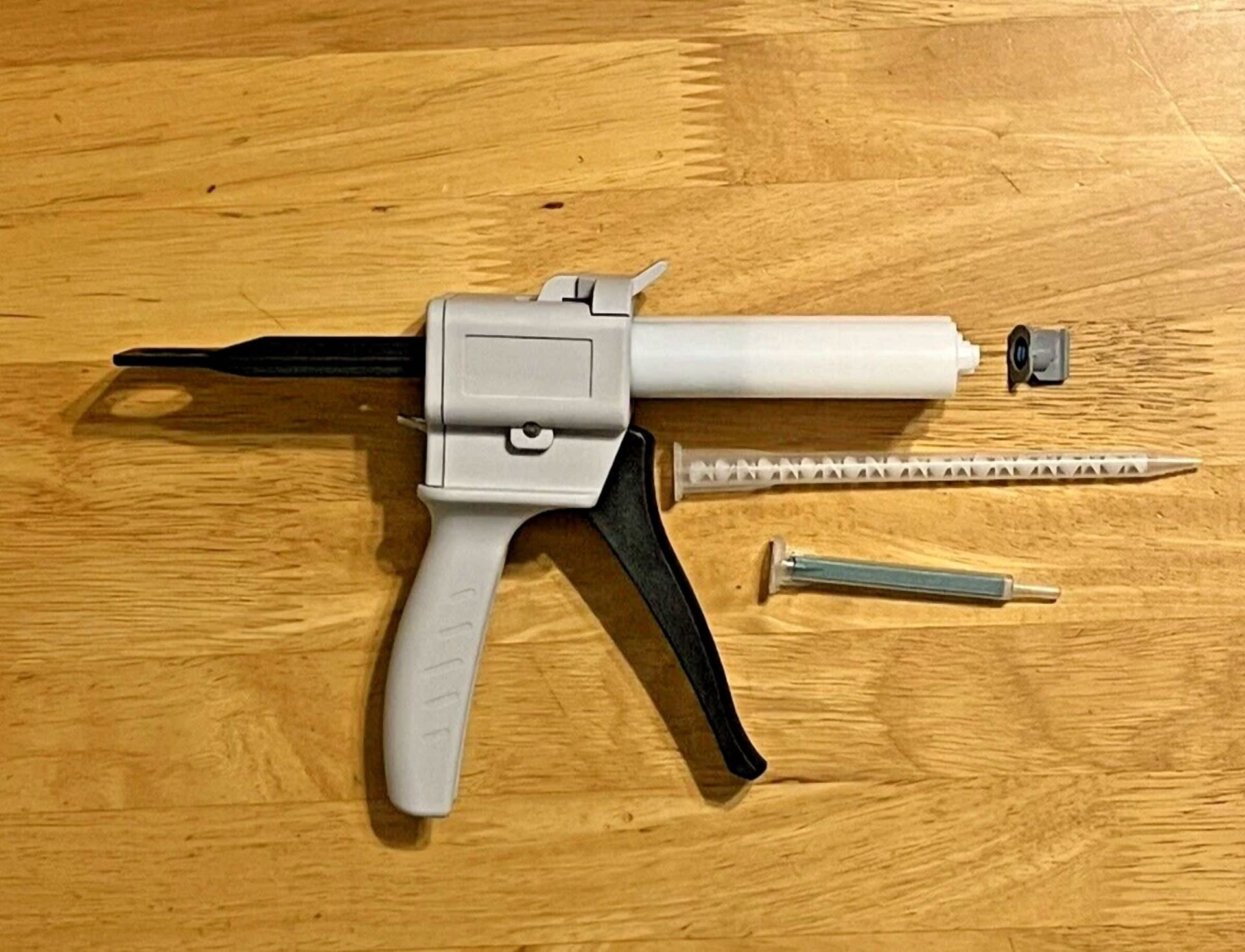 50Ml Ab Epoxy Glue Gun With 2:1 Cartridge Plus A4 And A7 Nozzles