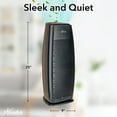 thumbnail image 4 of Hunter HP600 True HEPA 3 Fan Speeds Air Purifier Tower, Black, 4 of 9