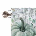 thumbnail image 4 of Thanksgiving Fall Valances for Windows Farmhouse Kitchen Curtains Valances Rod Pocket Valance Curtains for Kitchen Windows Green Orange White Pumpkin Autumn Leaf Window Valances for Bathroom 42"x12", 4 of 6