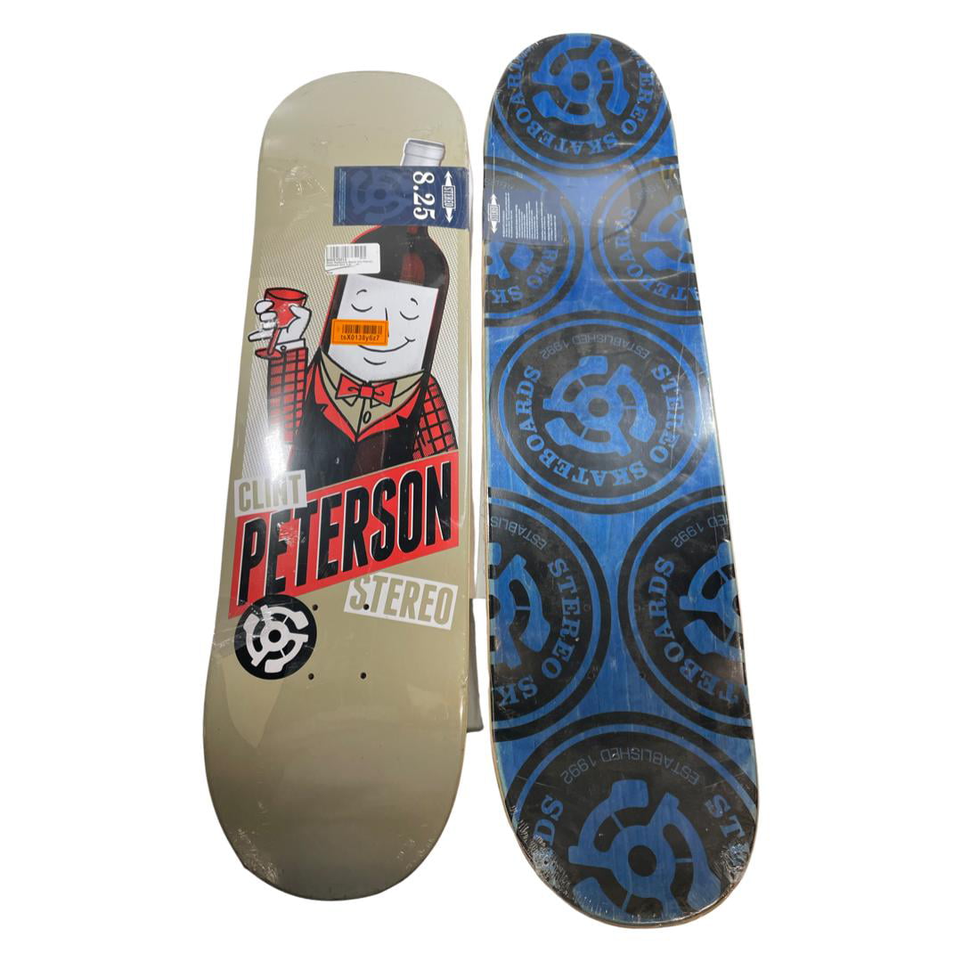 Stereo Skateboards Mascot Clint Peterson Skateboard Deck 8.25 