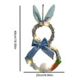 thumbnail image 3 of 1Pcs Easter Wreath LED Front Door Wreaths Easter Decoration, 3 of 8