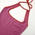 thumbnail image 6 of Women Summer Tops Women's Color Contrast Fashion Casual Vest Top T Shirt Outdoor Star Foam Girl Cool Womens Tops Cropped Workout Little Girl Camisole with Lace Trim Compression Shirts Women Pink M, 6 of 9