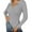 Grey, variant on Ribbed Knit Long Sleeve T Shirt Slim Fit Fall Winter Soft Stretch Comfortable Casual Basic Top For Everyday Wear Stylish Cozy Women's Dailywear