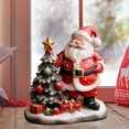 thumbnail image 3 of Escultura de Papá Noel de resina para decoración de jardín, 8 cm, 3 of 3