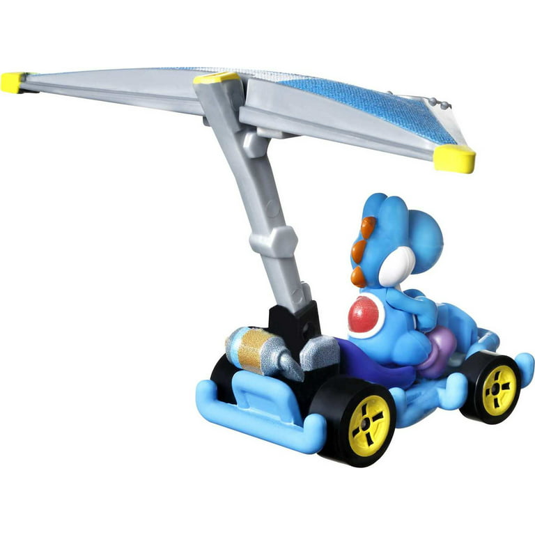 Mario Kart Hot Wheels 1:64 Diecast Car Blue Yoshi