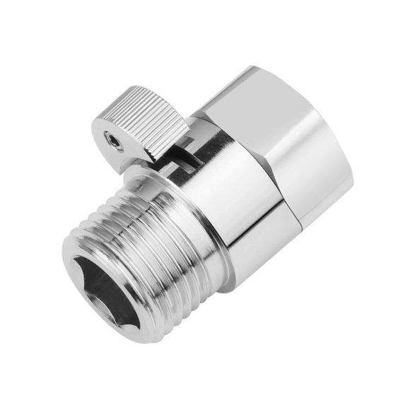 gotonovo Système de Douche Chromé Poli Valve de Contrôle de Débit d'Eau Laiton g 1/2 pour Douchette Tête de Bidet Pulvérisateur Coupure d'Eau