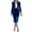 Blue, variant on purcolt Women's Elegant Business Suit Sets Slim Fit Dressy Casual Velvet Blazer with Bodydcon Pencil Skirt 2 Piece Office Work Formal Outfits