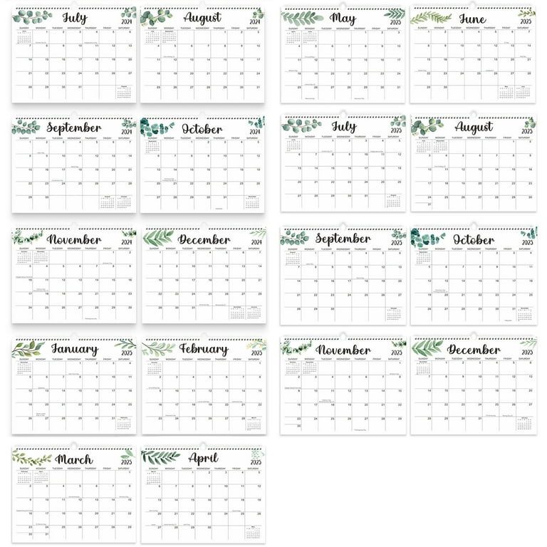 Calendar 2024-2025,18 Months Wall Calendar July 2024 to Dec 2025 Calendar with Julian Dates, 14.5 calendar-2024-2025-18-months-wall-calendar-july-2024-to-dec-2025-calendar-with-julian-dates-14-5-x-11-8-new-monthly-calendar-with-twin-wire-binding-for-home-office-planning-personal-organisers-walmart-com