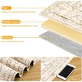 thumbnail image 2 of Tapis Lavable 8x10, Tapis de Salon Doux Tapis de Sol Intérieur, Tapis Antidérapant à Faible Épaisseur pour Salle à Manger Chambre, Beige Beige 8 Pieds x 10 Pieds, 2 of 3