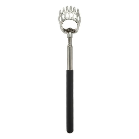 Vocoste 1 Pc Extendable Back Scratcher for Bathroom Travel Hotel Stainless Steel Black