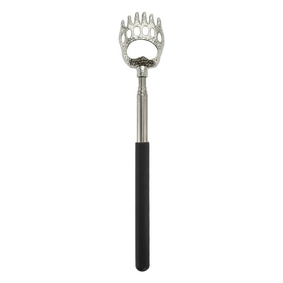Vocoste 1 Pc Extendable Back Scratcher for Bathroom Travel Hotel Stainless Steel Black