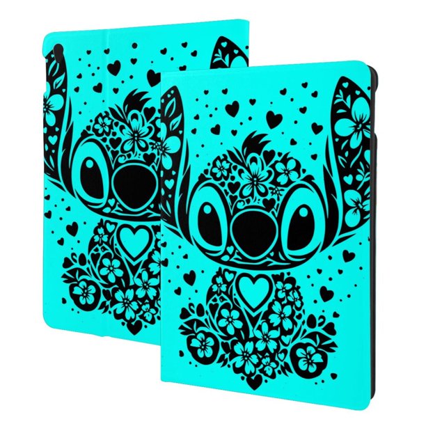 Funda con diseño de Stitch para iPad de 9.ª, 8.ª y 7.ª generación, ideal para niñas, mujeres, niños y niñas. Divertida funda con función atril para iPad de 9.ª, 8.ª y 7.ª generación, 10,2 pulgadas.
