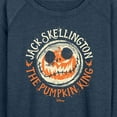 thumbnail image 3 of The Nightmare Before Christmas - Jack Skellington Pumpkin King - Women's Lightweight French Terry Long Sleeve Shirt, 3 of 5