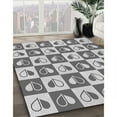 thumbnail image 2 of Ahgly Company Indoor Rectangle Patterned Ash Gray Area Rugs, 4' x 6', 2 of 6