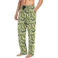 thumbnail image 4 of FREEAMG Green Lizard Chameleon Pattern Men's Pajama Pants Sleepwear Lounge Pajama Bottoms, 4 of 6